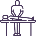 Relaxing massage therapy session at Armonía Natural Massage.