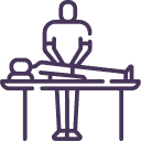Relaxing massage therapy session at Armonía Natural Massage.
